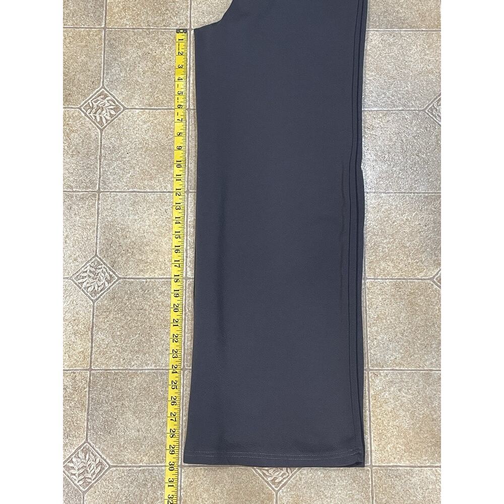 HOT KISS Women’s Large Gray Slack Pants W/Tie Belt Bootcut Style Casual Office - Picture 5 of 10